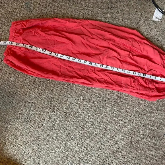 Shu-Shi Casual Pull on Beach Summer Pink pants women size M Pockets - Picture 3 of 7